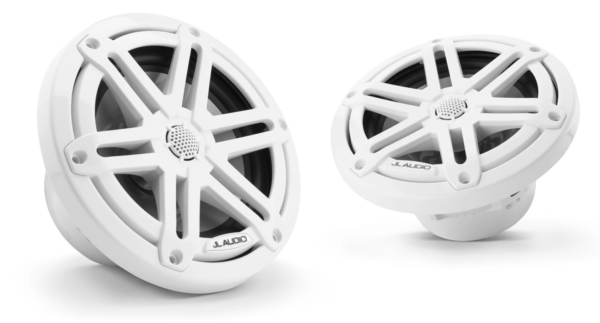 Marine Coaxial Speakers White Sport Grille