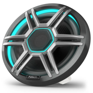 7.7inch LED Marine Speakers Sports Gray